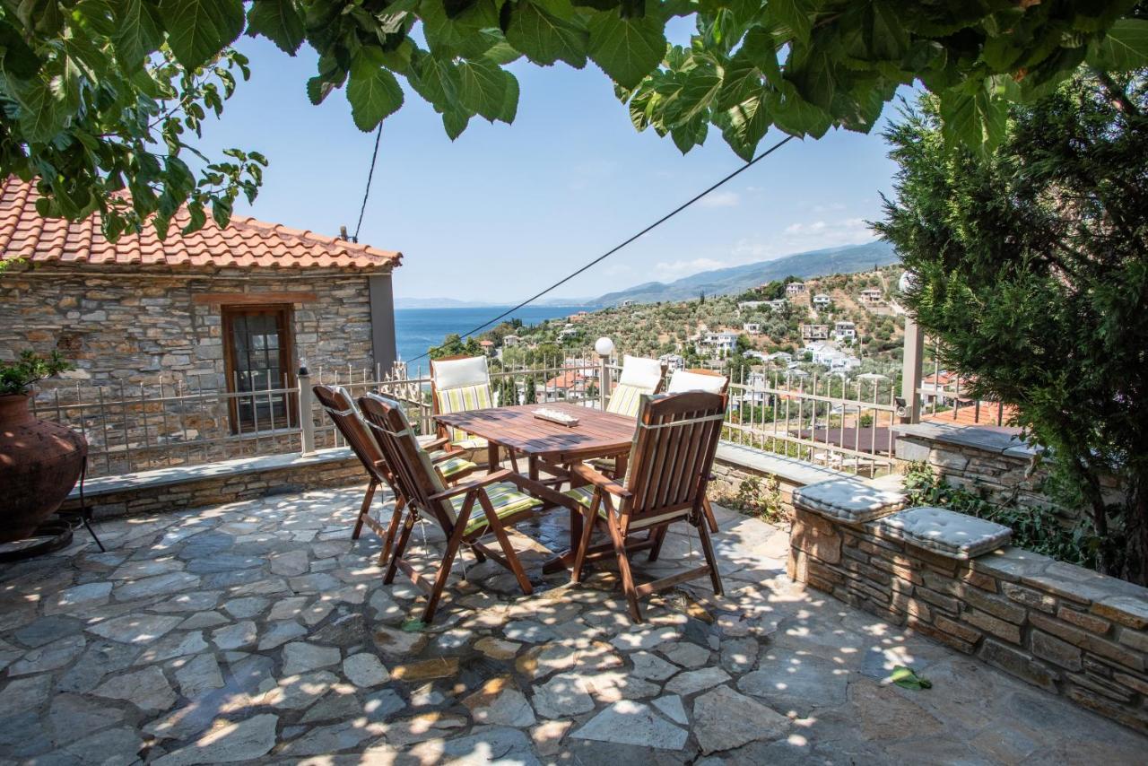 ¨Με Θέα Το Ηλιοβασίλεμα¨ Villa Afissos Bagian luar foto